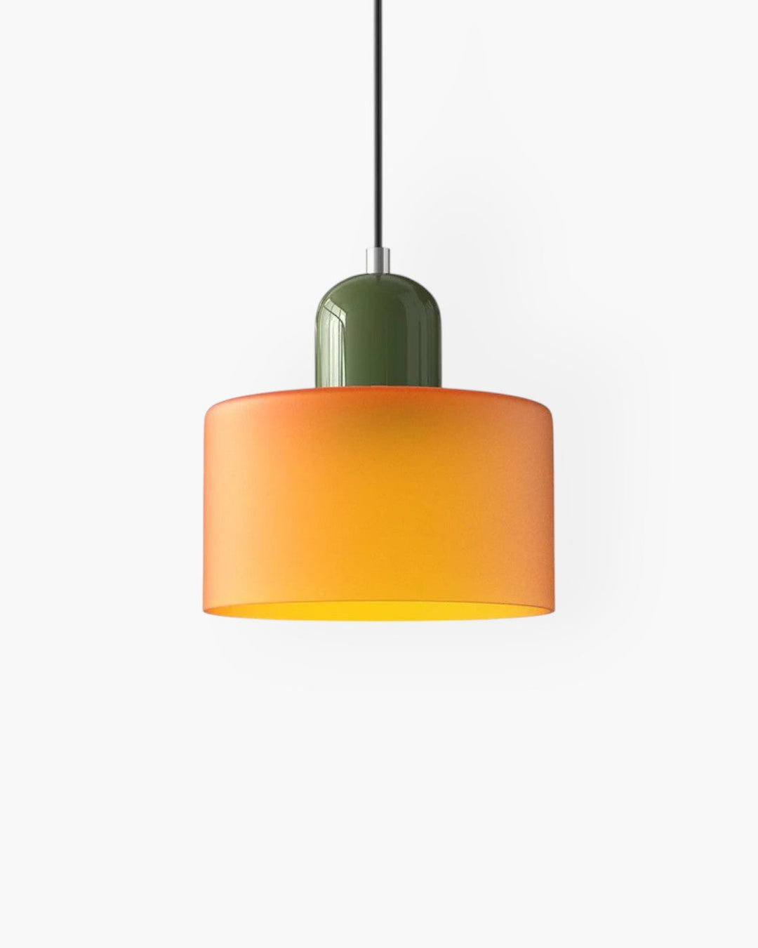 Glass Pendant Ceiling Light – Gloss Finish, Retro Dome Design