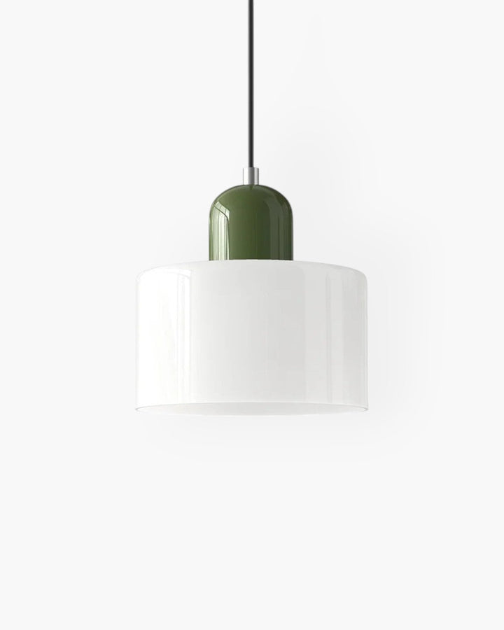 Glass Pendant Ceiling Light – Gloss Finish, Retro Dome Design
