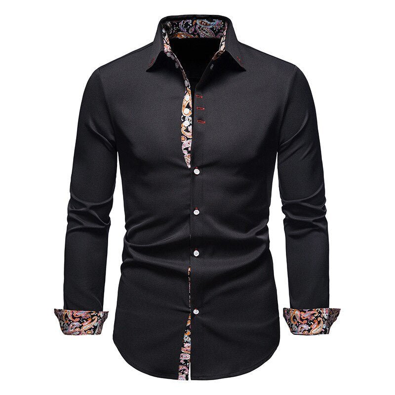Stephen Floral Cuff Dress Shirt