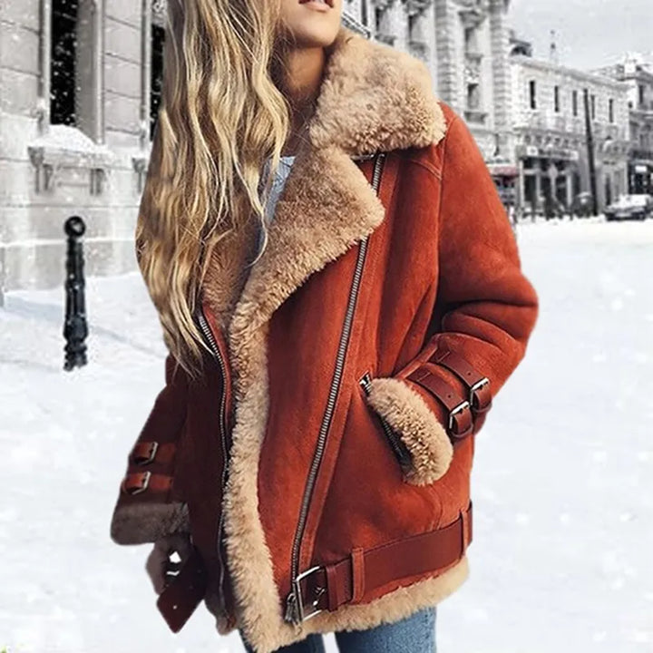 Valenza Shearling Aviator Jacket