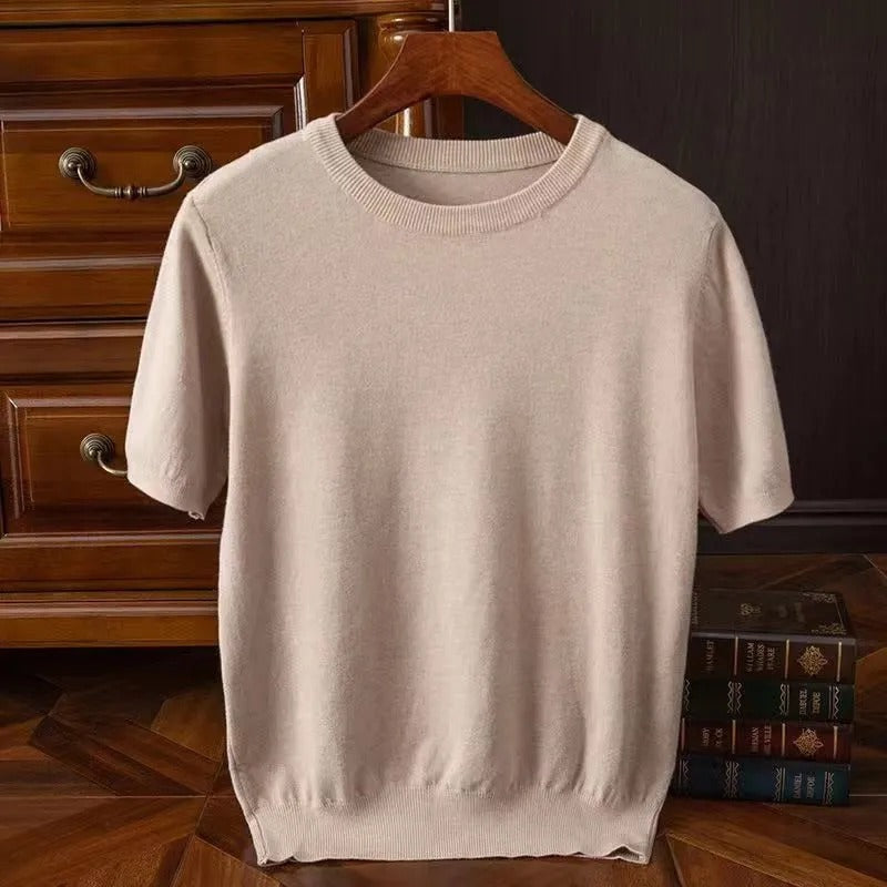 Arezzo Cashmere Tee - Edward Fraiser