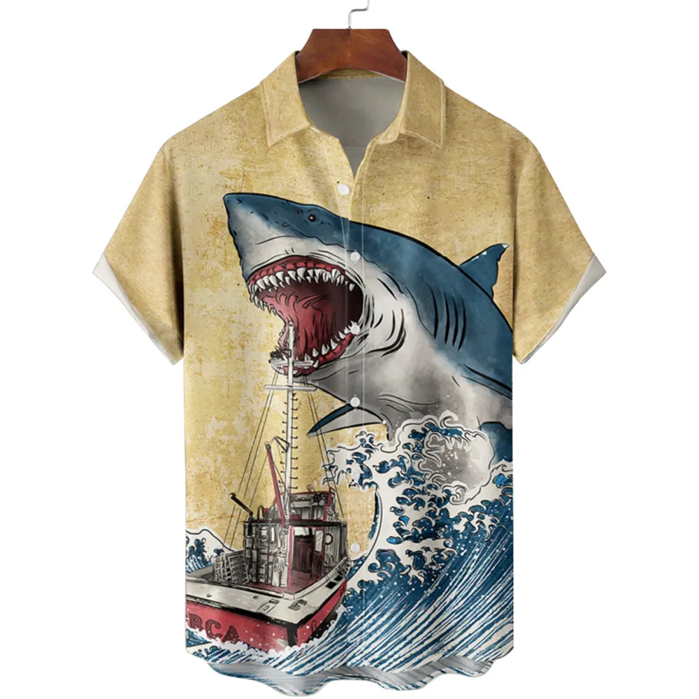 Sharky Button-Up Shirt - Edward Fraiser