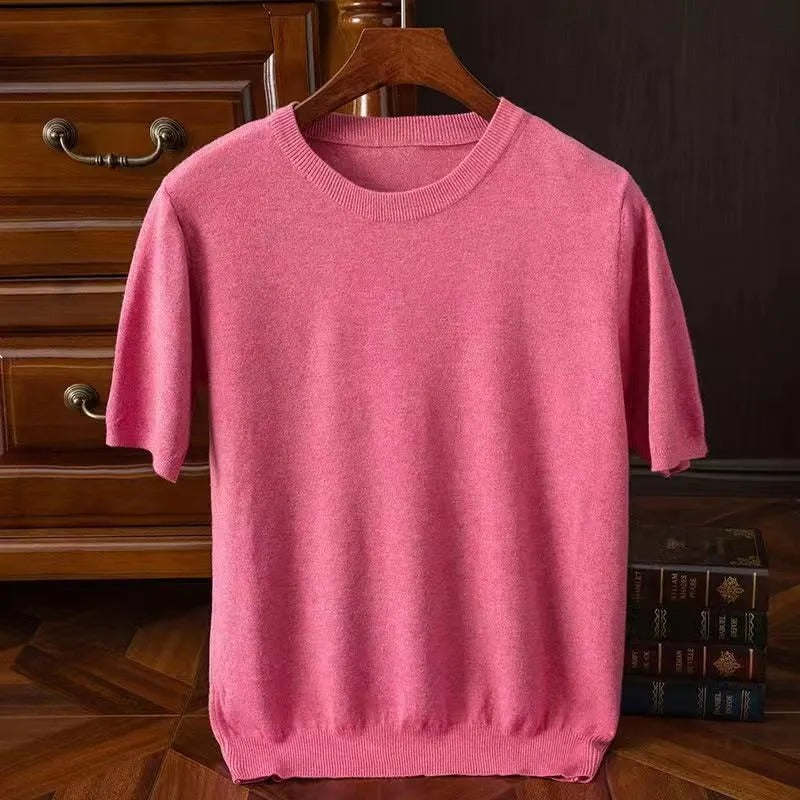 Arezzo Cashmere Tee - Edward Fraiser