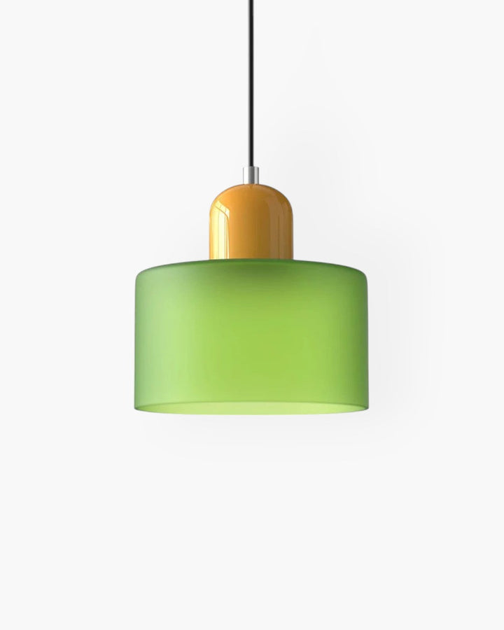 Glass Pendant Ceiling Light – Gloss Finish, Retro Dome Design