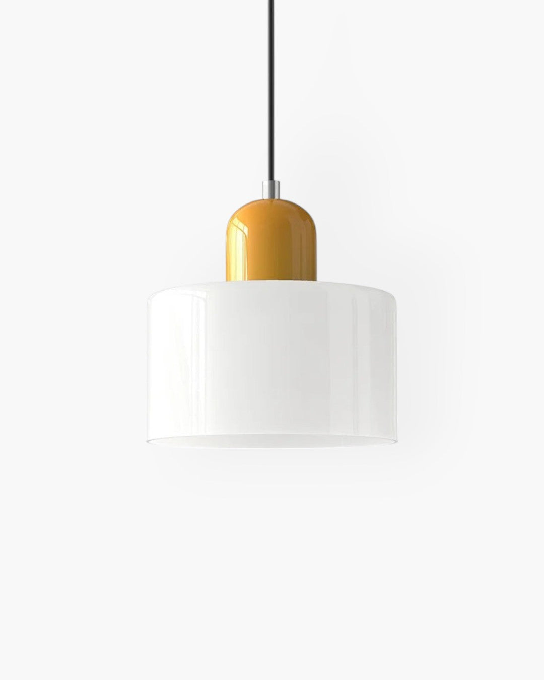 Glass Pendant Ceiling Light – Gloss Finish, Retro Dome Design