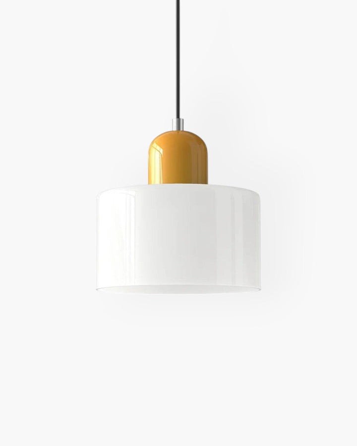 Glass Pendant Ceiling Light – Gloss Finish, Retro Dome Design