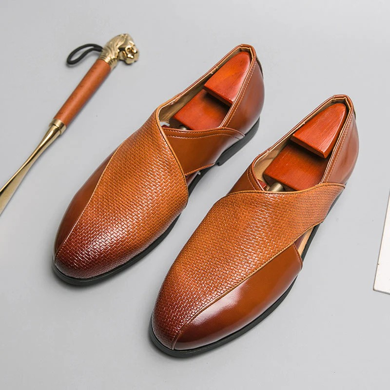 Como Genuine Leather Minimalist Men’s Loafers